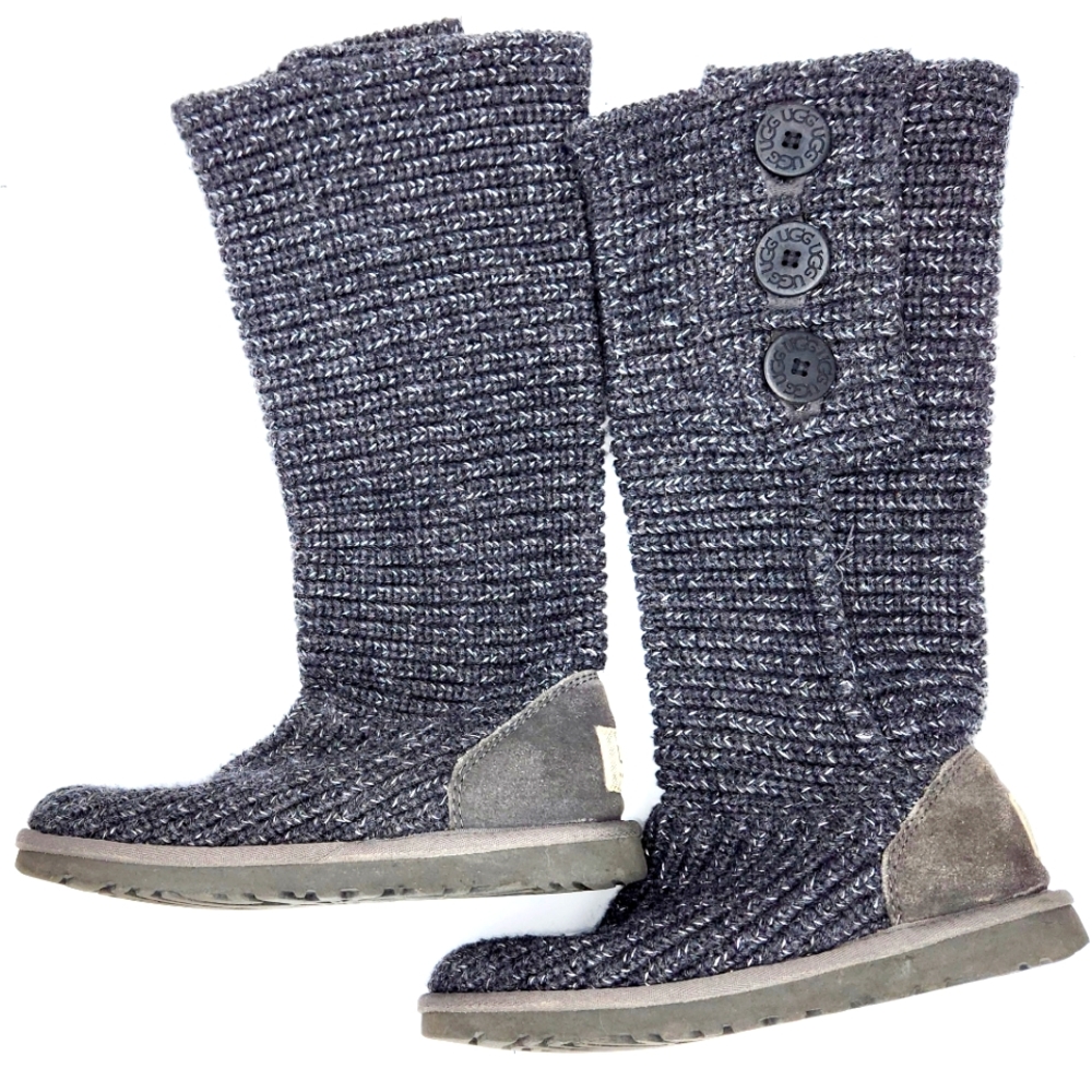 UGG SWEATER BOOT in Charcoal